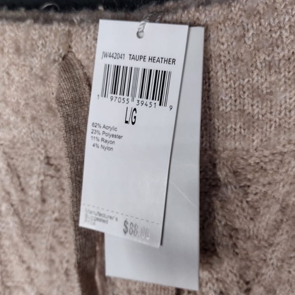 Jason Wu Cozy Knit Wide-Leg Pants in Beige size L brand new W - Picture 4 of 9